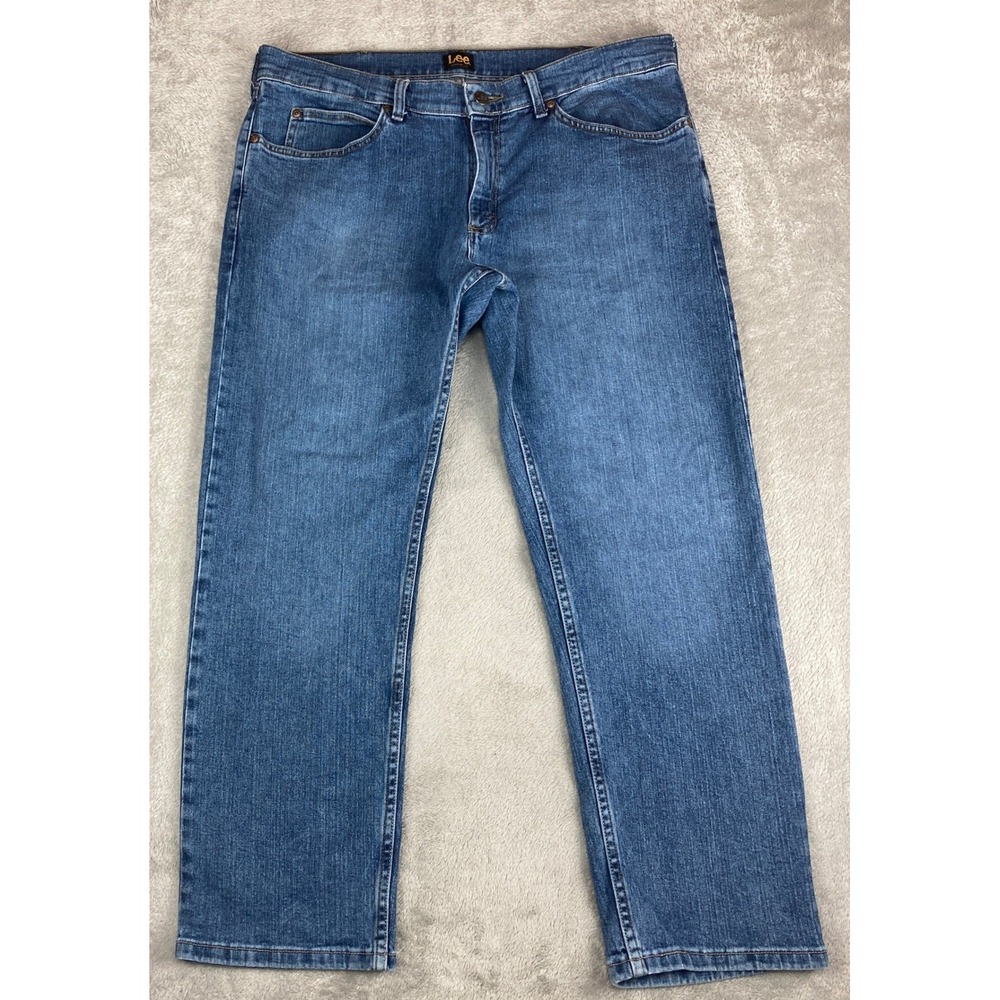 Lee Regular Fit Jeans Men's Blue Denim Size 38x30 (38x29)